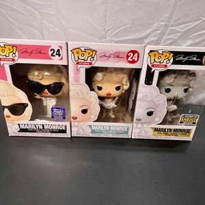 Funko Pop Marilyn Monroe 24 Set of 3 Hollywood & Entertainment Earth Exclusives